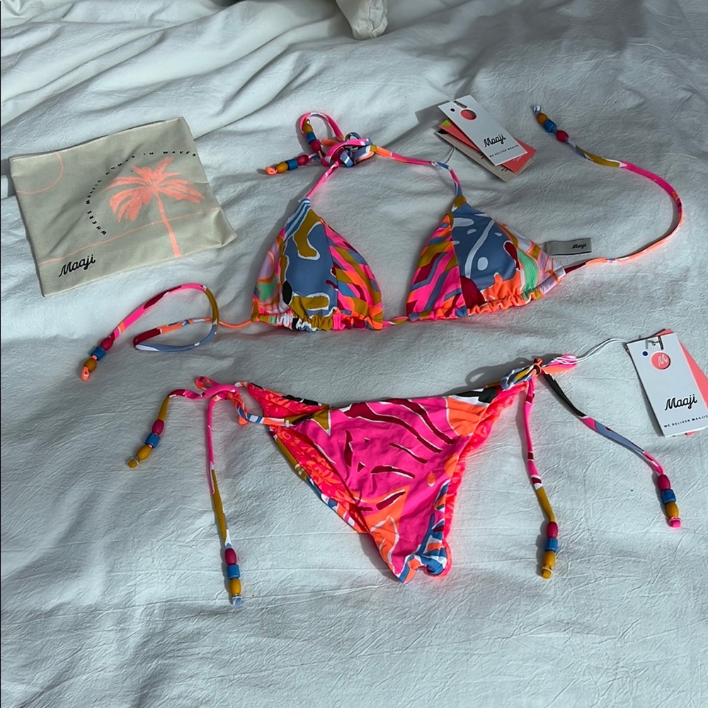 Reversible Maaji Multicolor Bikini Set NWT